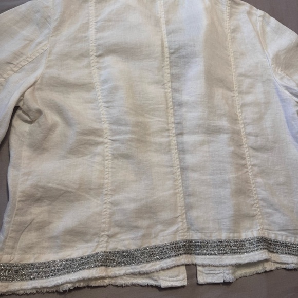 Chico's White and silver Women's Blazer - Picture 11 of 12